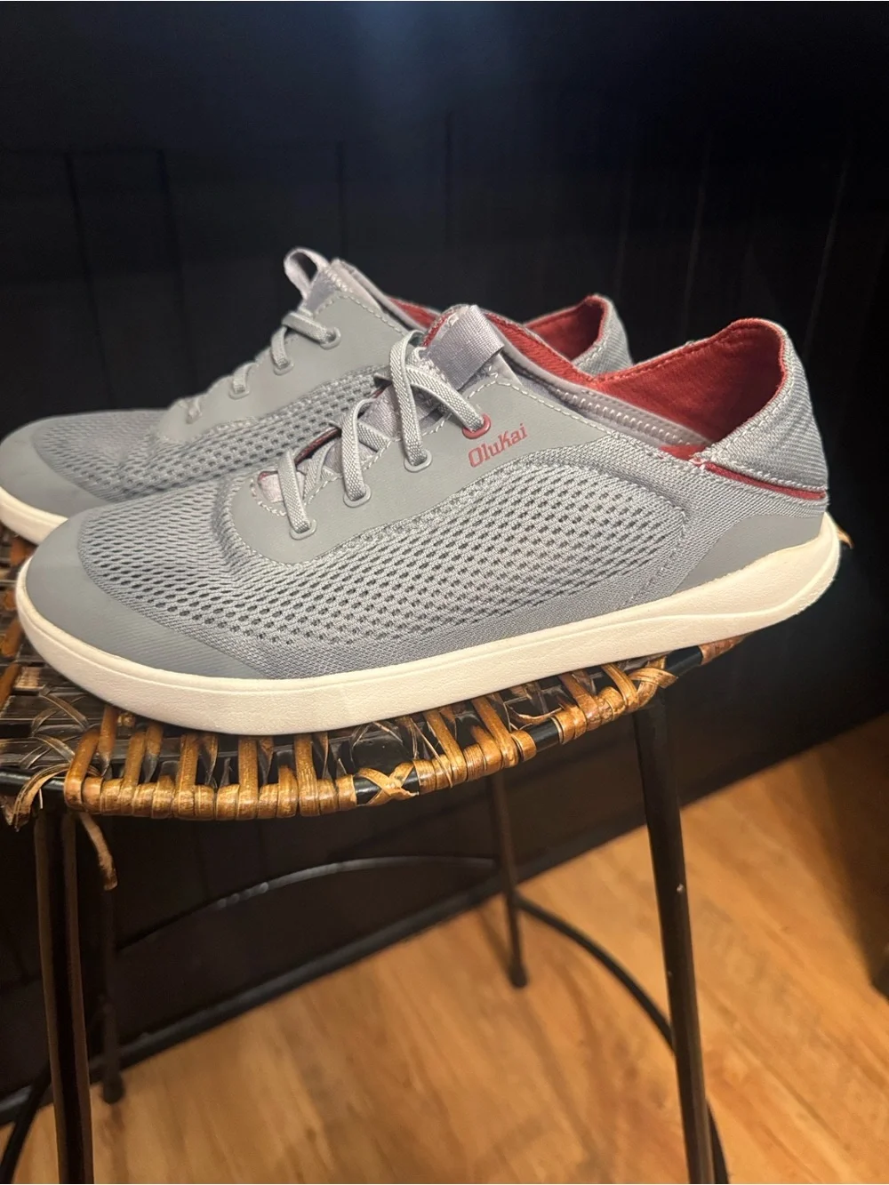 OluKai Moku Pae Water / Boat Shoe Sz 8 Men’s Grey